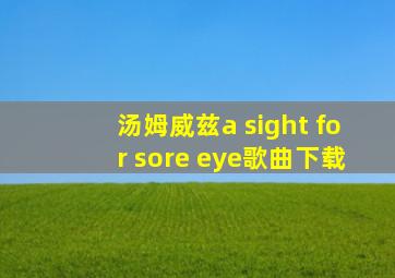 汤姆威兹a sight for sore eye歌曲下载